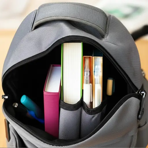 我的书包里有书、笔和橡皮。