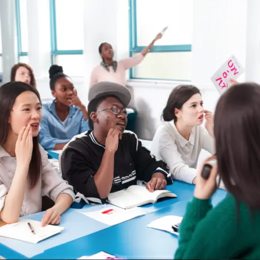 在课堂上，许多外国学生发现如何用英语念单词。