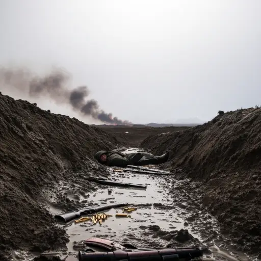 他在战争中丧生。