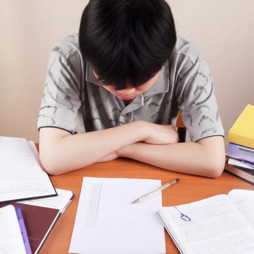 准备不足导致他考试表现不佳。