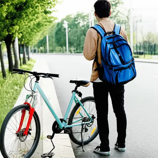 我的自行车坏了，所以我今天走路。