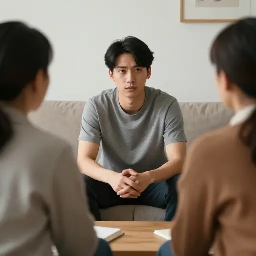 他和父母就他的未来进行了一次严肃的谈话。