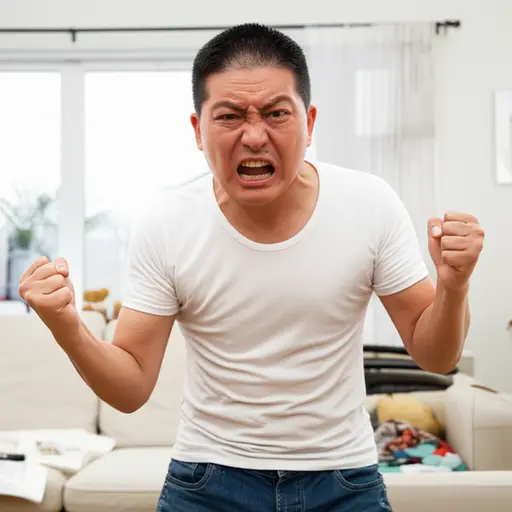 他可能发脾气，变成一个脾气坏的男人。