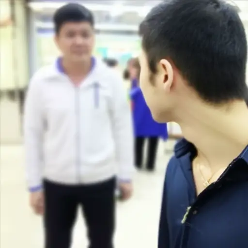 我突然意识到他在看着我。