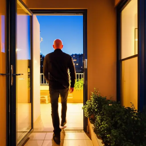 他通常晚上7点前到家。