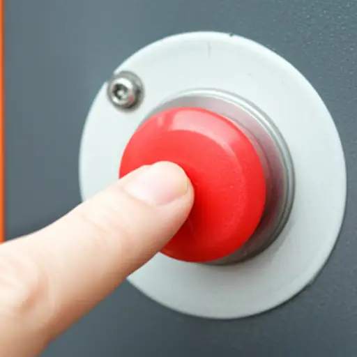 要启动机器，按下红色开关。