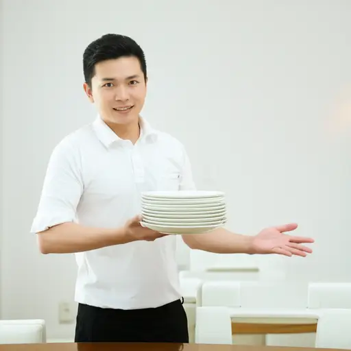 你能帮我拿一下这些盘子吗？