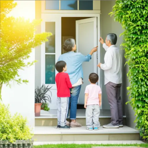 这周末我的家人会去拜访我祖父母的家。