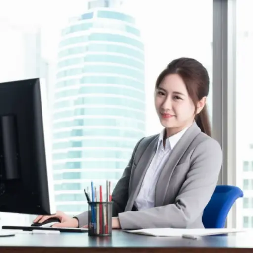 她终于在城里找到了一份全职工作。