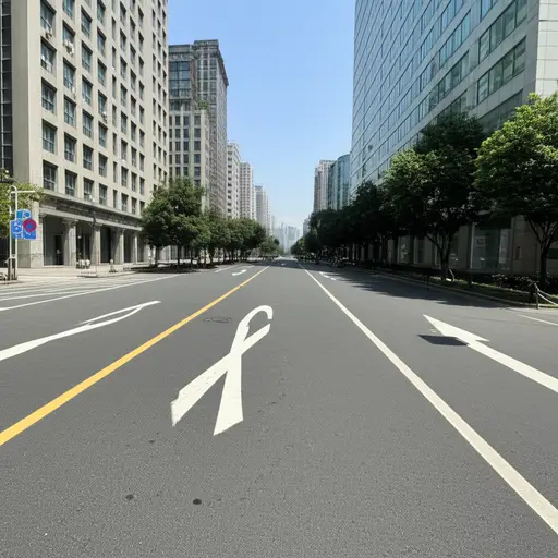 我看不到前面、后面或对面有任何人。