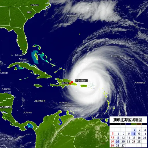 加勒比海的飓风季通常从六月持续到十一月。