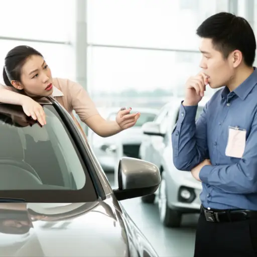 她试图说服我，我需要一辆新车。