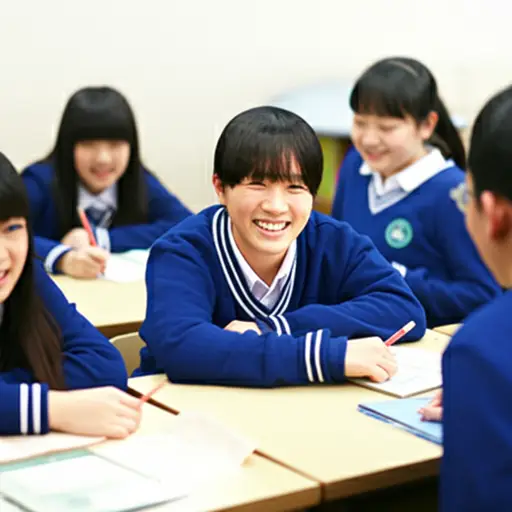 我喜欢和班里的其他学生聊天。