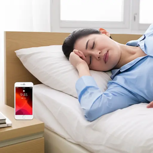 我手机发出的响亮闹钟突然把我吵醒了。