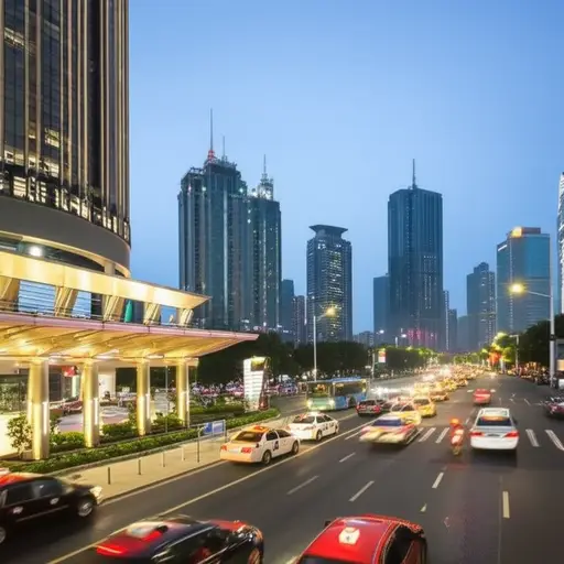 我们酒店前往市中心交通便利。