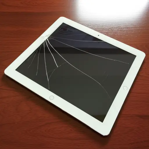 我平板电脑的屏幕裂了。