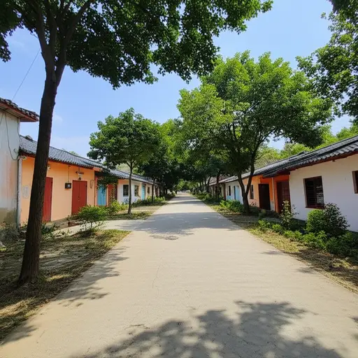 他们就住在沿着路不远的地方。