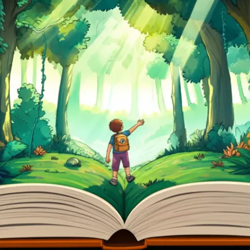 这本书讲述了一个男孩的冒险故事。