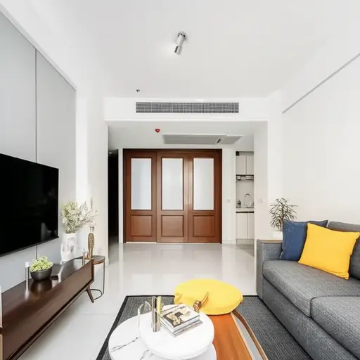 我们租了一套两居室的公寓。