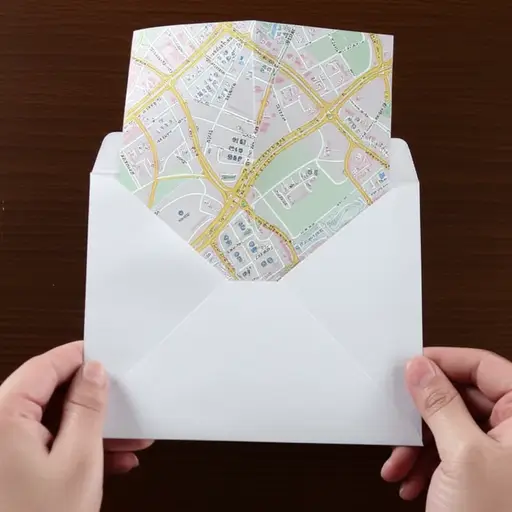 我随信附上一张该地区的地图。