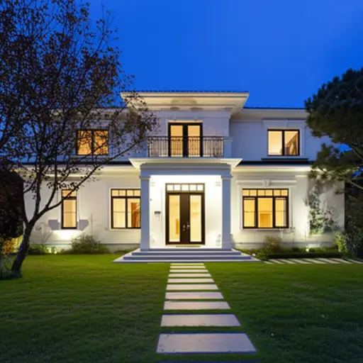 她独自住在一座巨大的房子里。