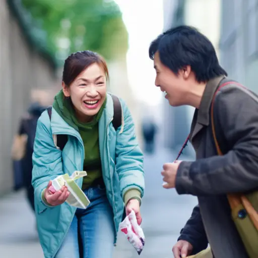 一个陌生人出现并提供了帮助。