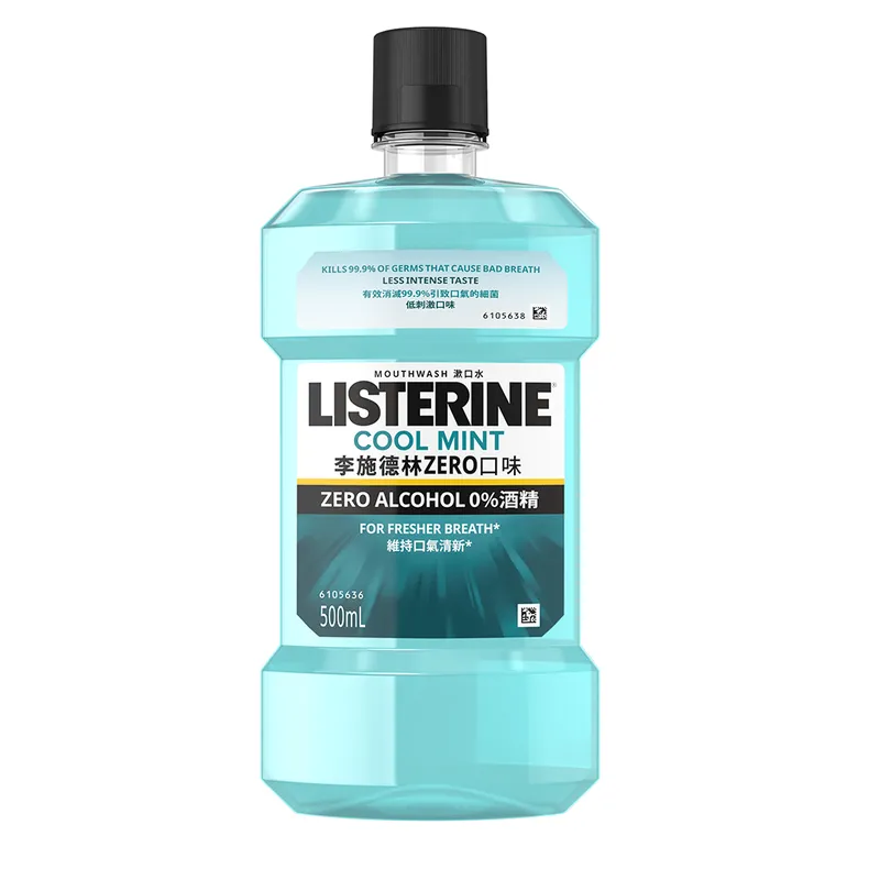 我每天早上用漱口水保持口气清新。