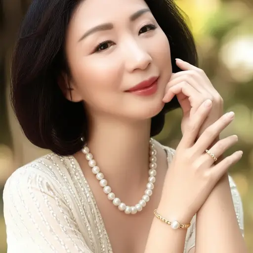 我妈妈喜欢戴珠宝。