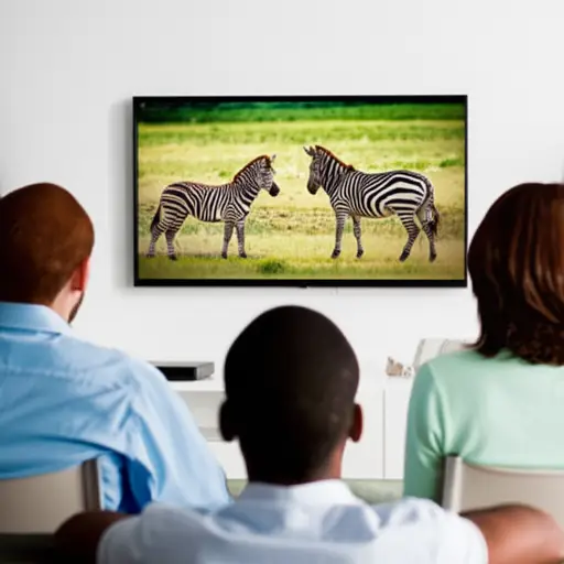 他们播放了一部关于动物沟通的纪录片。