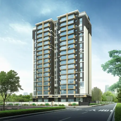 这栋公寓楼有十层高。