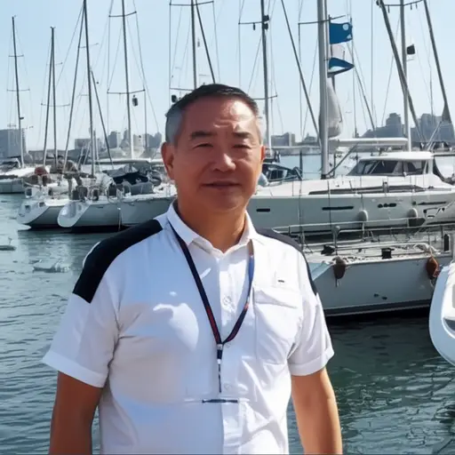 我爸爸每个周末都去帆船俱乐部。