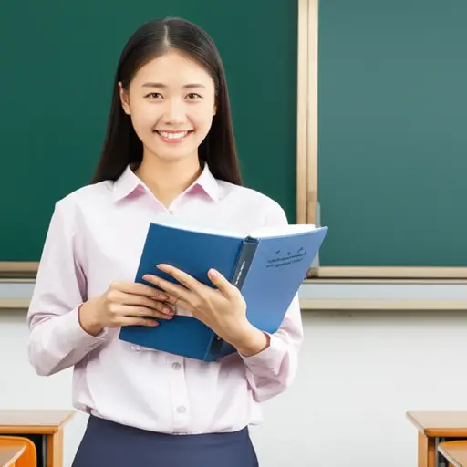 她是一名新获得资格的老师，对她的工作充满热情。