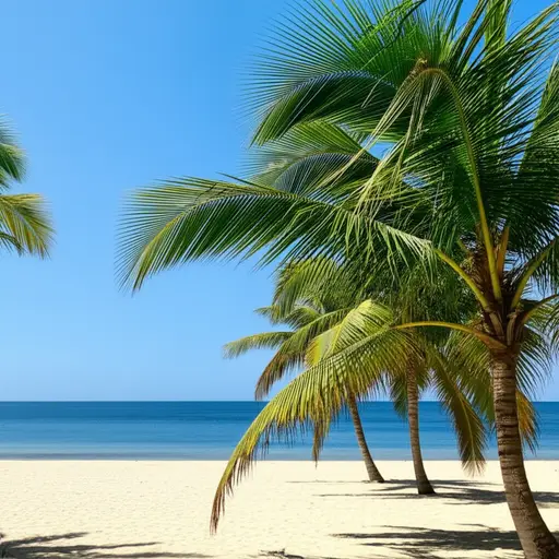 有时会有凉风从海上吹来。