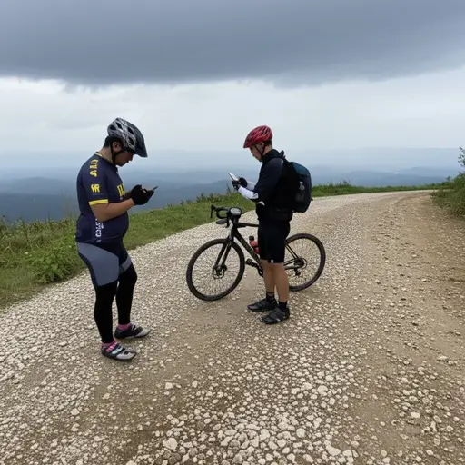 由于危险的路况，骑行旅行被取消了。