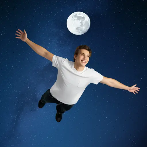 约翰做了一个他在飞翔的梦。