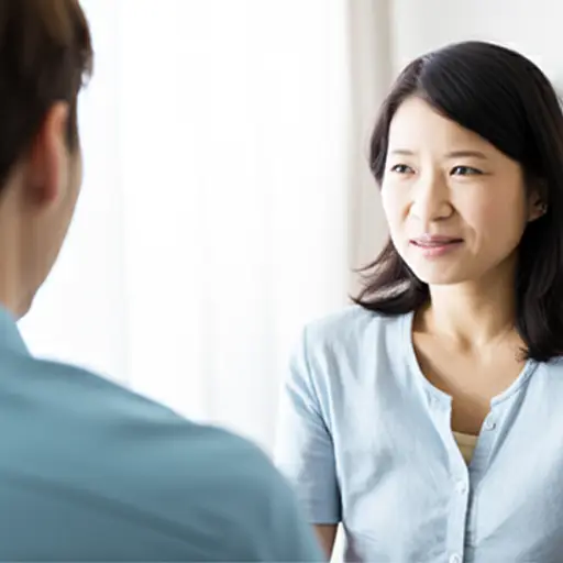 她的情绪在谈话过程中似乎发生了变化。