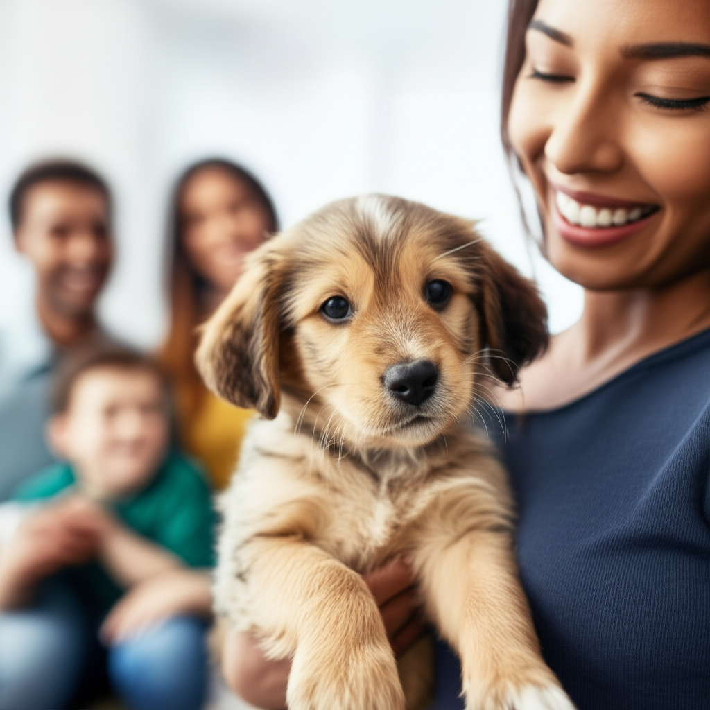 小狗的鼻子湿漉漉的。