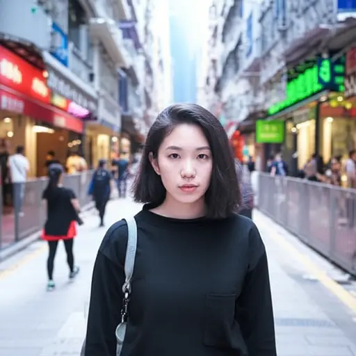 她不习惯说广东话。