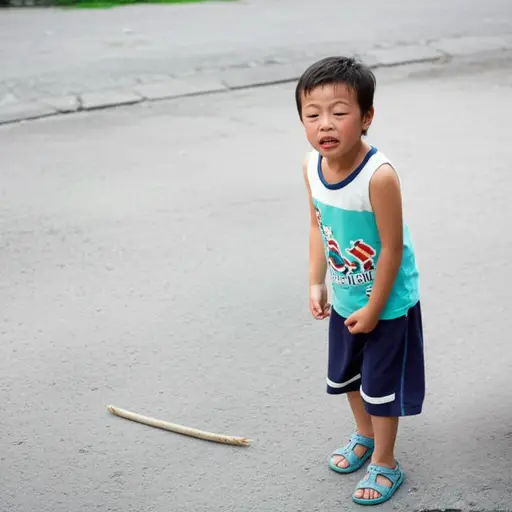 警方称那个孩子曾被一根棍子打过。