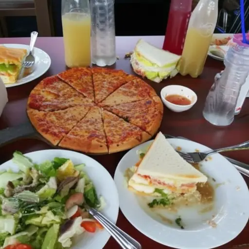 浪费所有这些食物真可惜。