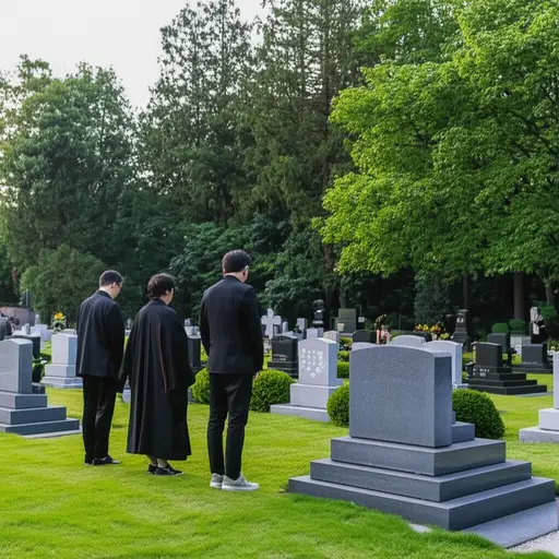 他们把祖父安葬在了当地的公墓。