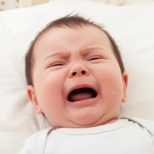 正如我所料，一个婴儿因饥饿而哭泣。