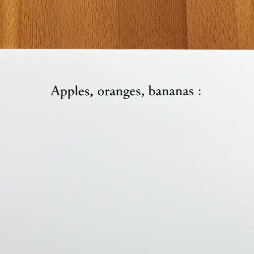 在列表前使用冒号。