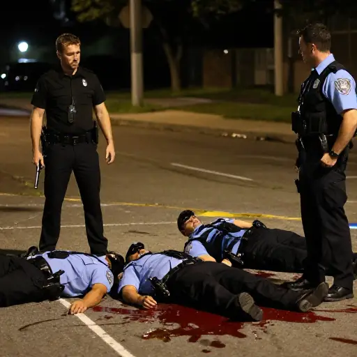 他冷酷地枪杀了三名警察。