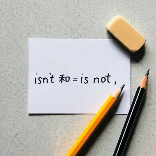 'Isn't'是'is not'的缩写形式。