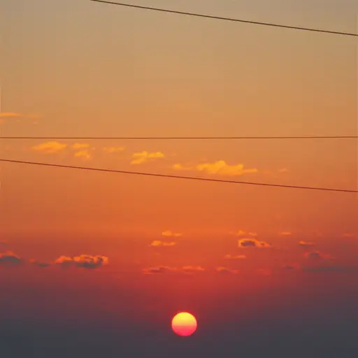 太阳正在下山。