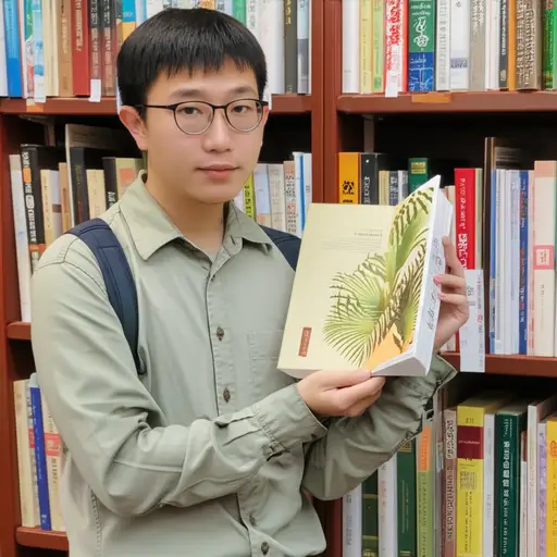 我从图书馆借了一本关于热带植物的书。