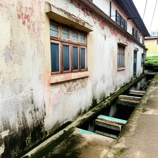 那是一座老房子，其地下室曾被淹过。