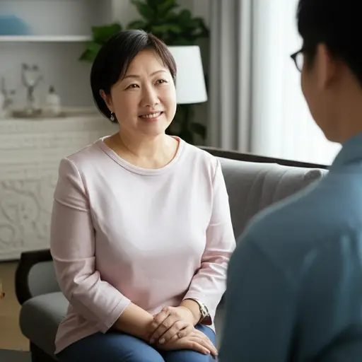 我妈妈会说一种外语。