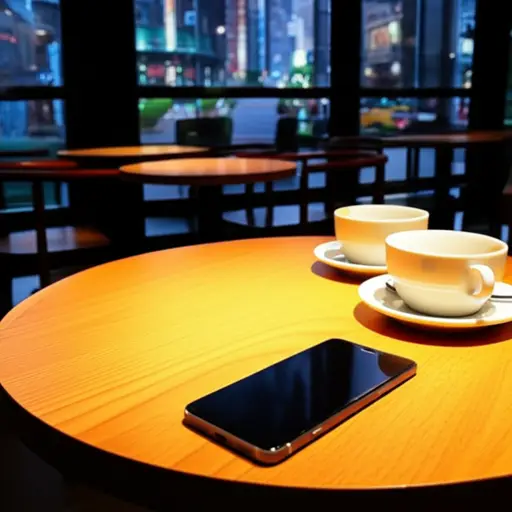 我昨天把手机落在咖啡馆了。